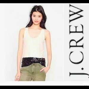 NWOT! Gorgeous J. Crew Sequin Color Block Tank Top